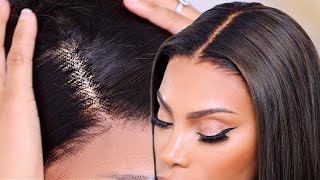 HIDE THE KNOTS ON YOUR LACE WIG (FAKE SCALP WITHOUT BLEACHING)