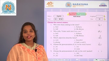 23RD DEC AP CLASS III ENGLISH AMAZING ASSIGNMENT KEY