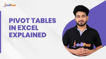 Pivot Table In Excel | How to Create Pivot Tables in Excel? | Excel Tutorial | Intellipaat