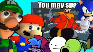 Fandom & My OCS React to Mario Reacts To Nintendo Memes 7 Ft. Luigi