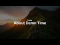 Lizzo About Damn Time Clean Lyrics Lizzo About Damn Time Clean Lyrics