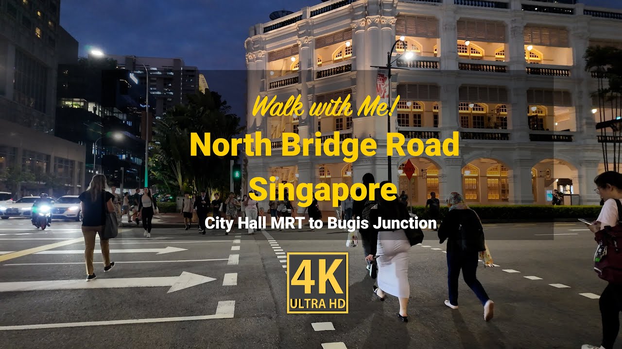 Singapore Walking Tour - North Bridge Road - YouTube