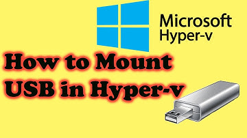 How to connect External USB to Hyper-v  virtual machine ( Mass Storage)