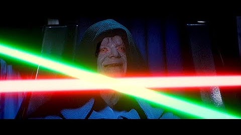 Return of The Jedi - Luke Vs Darth Vader (Color and Sound Edit)