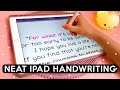 Neat iPad Handwriting | How to Write Neatly on a Tablet | Digital Planning &amp; Note Taking