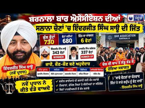 680 lawyers cast their votes! 6 ਵੋਟਾਂ ਦੇ ਫਰਕ ਨਾਲ ਹੋਇਆ ਫੈਸਲਾ | India News Punjab