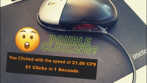 Double Clicking with an office mouse (Getting 20+cps)