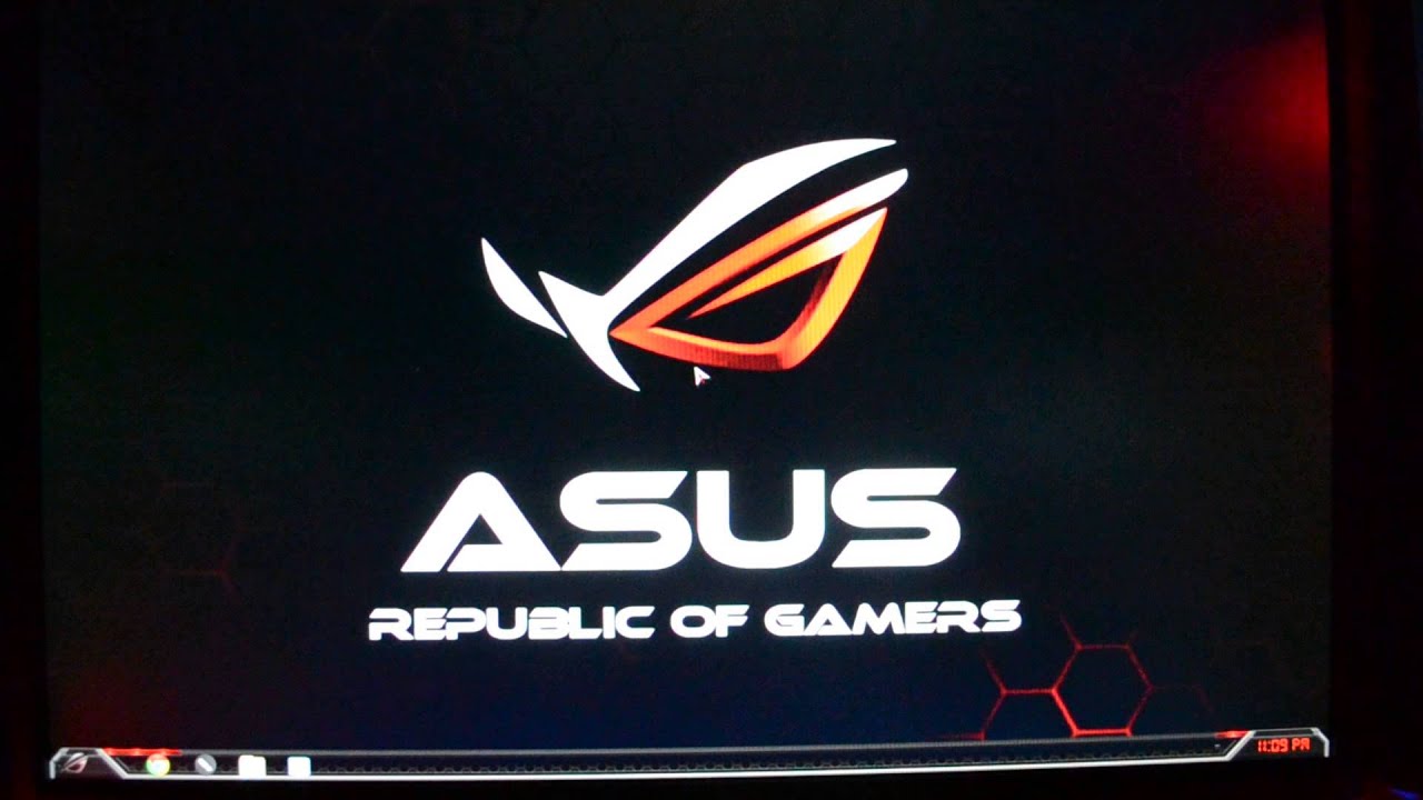 Asus Republic of Gamers Start up and Theme - YouTube