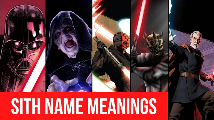 Unlocking the Dark Side: Unveiling the Meaning behind Sith Names