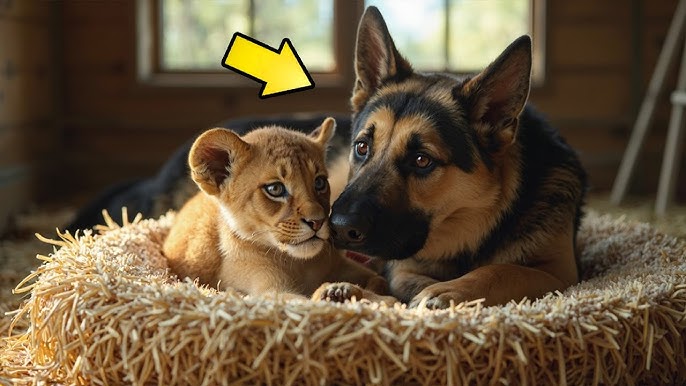 GERMAN SHEPHERD BECAME MOTHER TO BABY LIONS, WHAT HAPPENED NEXT LEFT THE  WHOLE SANCTUARY IN TEARS! - YouTube