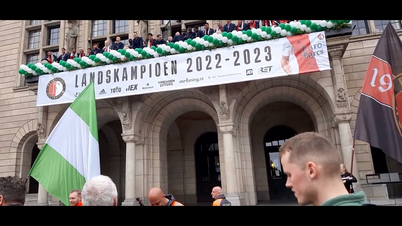 Feyenoord kampioens Huldiging 15 mei 2023 G. Trauner overal waar jij