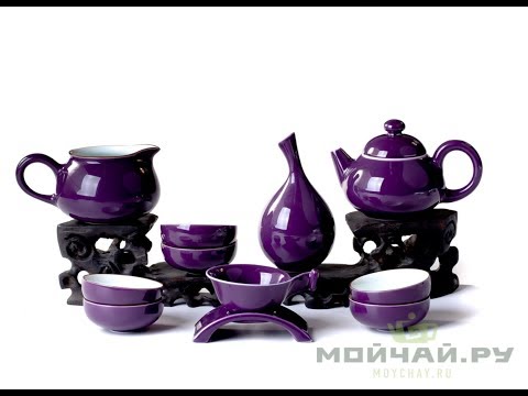 Набор посуды для чайной церемонии # 21226, фарфор/Tea ware set for a tea ceremony, porcelain