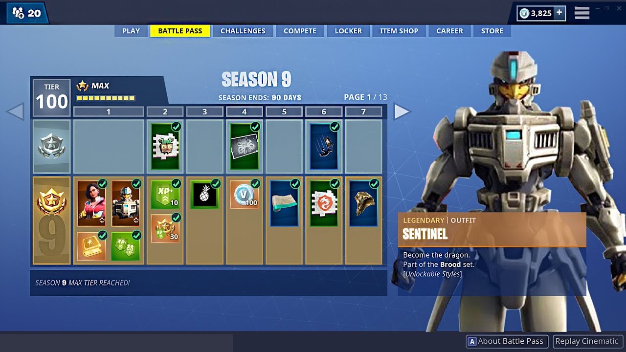 'Fortnite' Season 9 Battle Pass Is Live, Here's What's In It