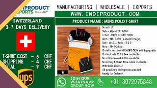 5 CHF MENS POLO T-SHIRT |Start Reselling in SWITZERLAND |#indiproduct | Wholesale|MENS POLO T-SHIRT screenshot 5