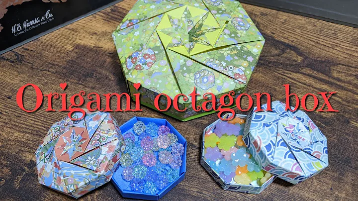 【Origami】How to make a origami Octagon Box