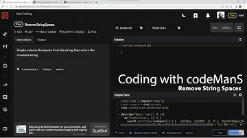 Codewars 8 kyu Remove String Spaces Javascript
