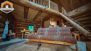 Abandoned Time Capsule Log Home Hidden in the Woods. Explore 133