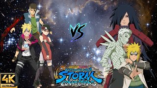 Naruto Ultimate Ninja Storm Connections: Kawaki, Boruto, Sarada vs Minato, Obito, Madara