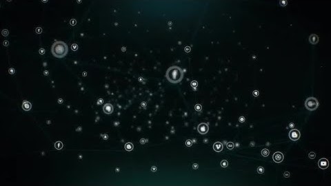 Flying Through Social Media Plexus Stock Motion Graphics