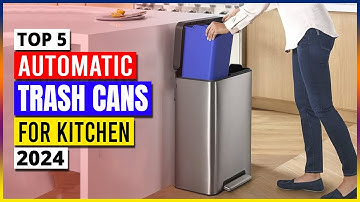 5 Best Automatic Trash Cans For Kitchen  | Best Smart Trash Cans - Reviews 2024