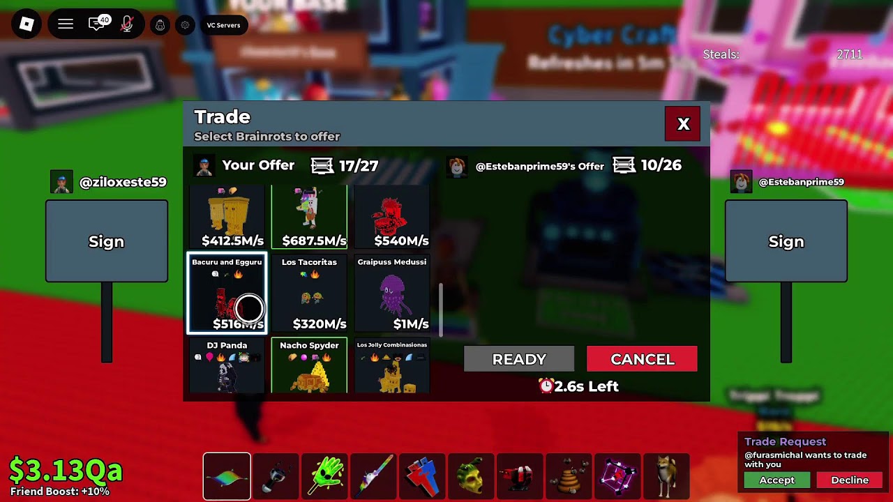Live SAB trade recherche craft machine - YouTube