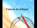 Falacia de énfasis