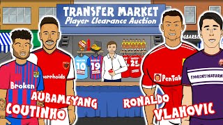 💰Transfer Market!💰 Feat. Coutinho Ronaldo Aubameyang Vlahovic and Fabrizio Romano!