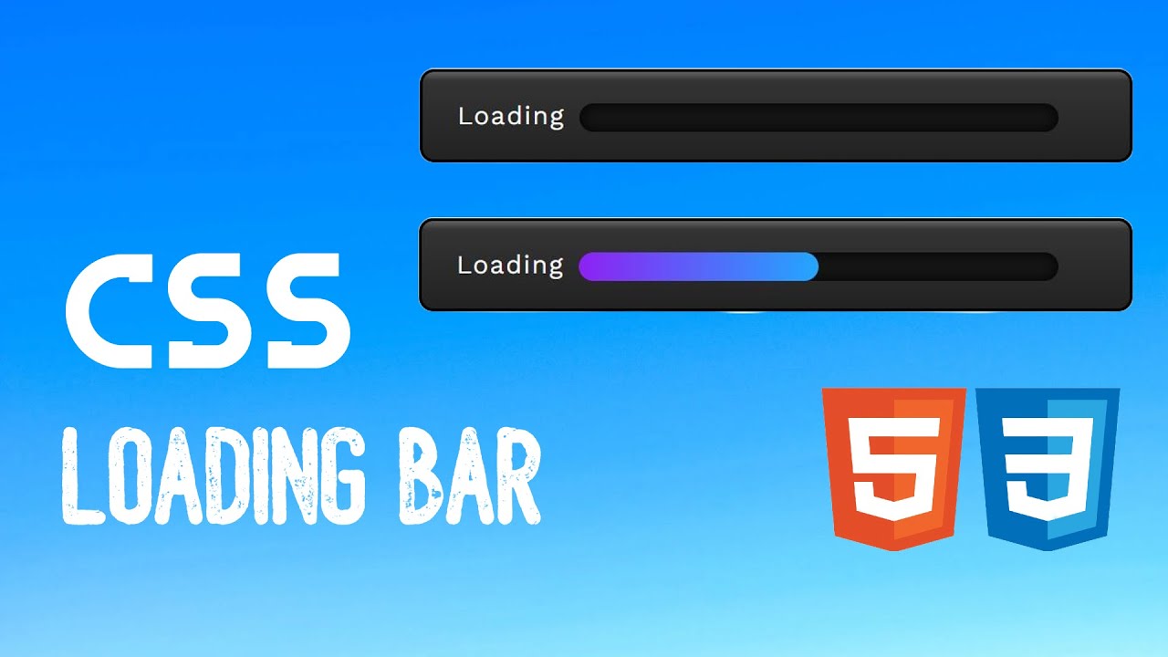 CSS Loading Bar Animation | HTML & CSS - YouTube