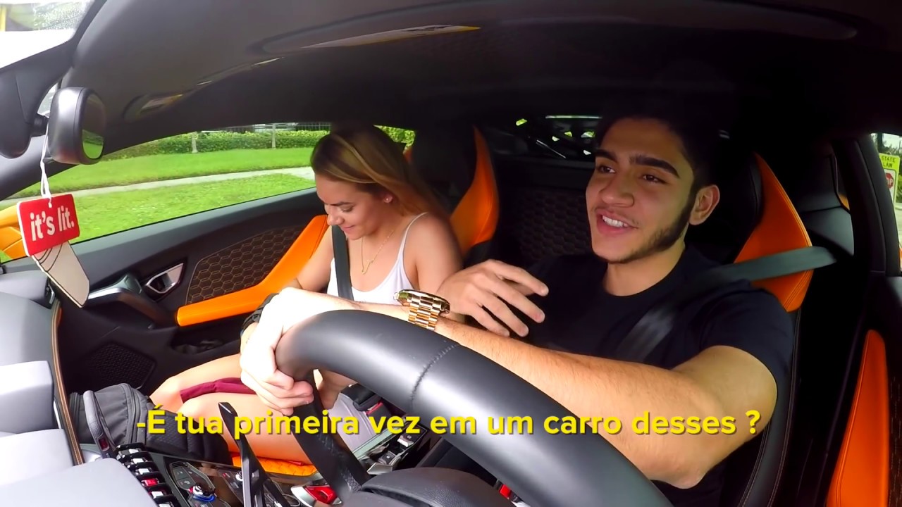 FAZENDO UBER COM MINHA LAMBORGHINI NOS EUA🇺🇸