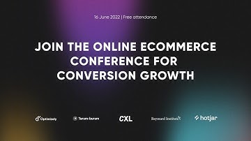 Conversion rate optimization conference: “The Online Ecommerce Conference for Conversion Growth”