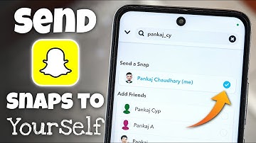 How to Send Snaps to Yourself on Snapchat | Snapchat Par Apne Aap Ko Snap Kaise Bheje