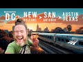 I spent 48 hours on the train for this 7 day adventure  new orleans  san antonio  austin