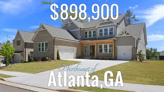 SOLD - NEW 4 BDRM, 4.5 BATH HOME ON BASEMENT W/3 CAR GARAGE FOR SALE NW OF ATLANTA