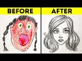 25 EASY DRAWING TRICKS FOR BEGINNERS || SIMPLE DRAWING AND PAINTING TUTORIALS AND TIPS