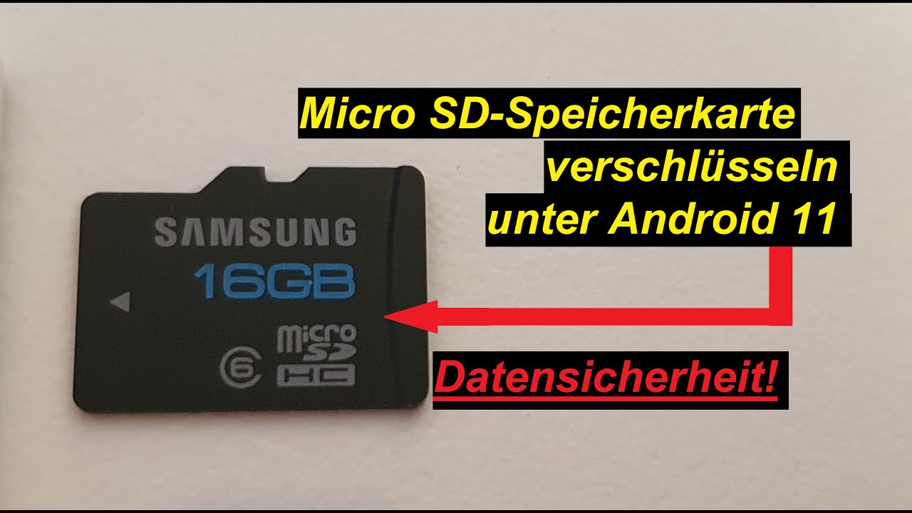 Tutorial: Micro SD Speicherkarte ENTschlüsseln. Android 11 | SeppelPower -  YouTube