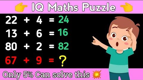 IQ Maths puzzle /#50//Maths Puzzle With Answer //#logicalreasoning #logical #iqtest #mathspuzzles