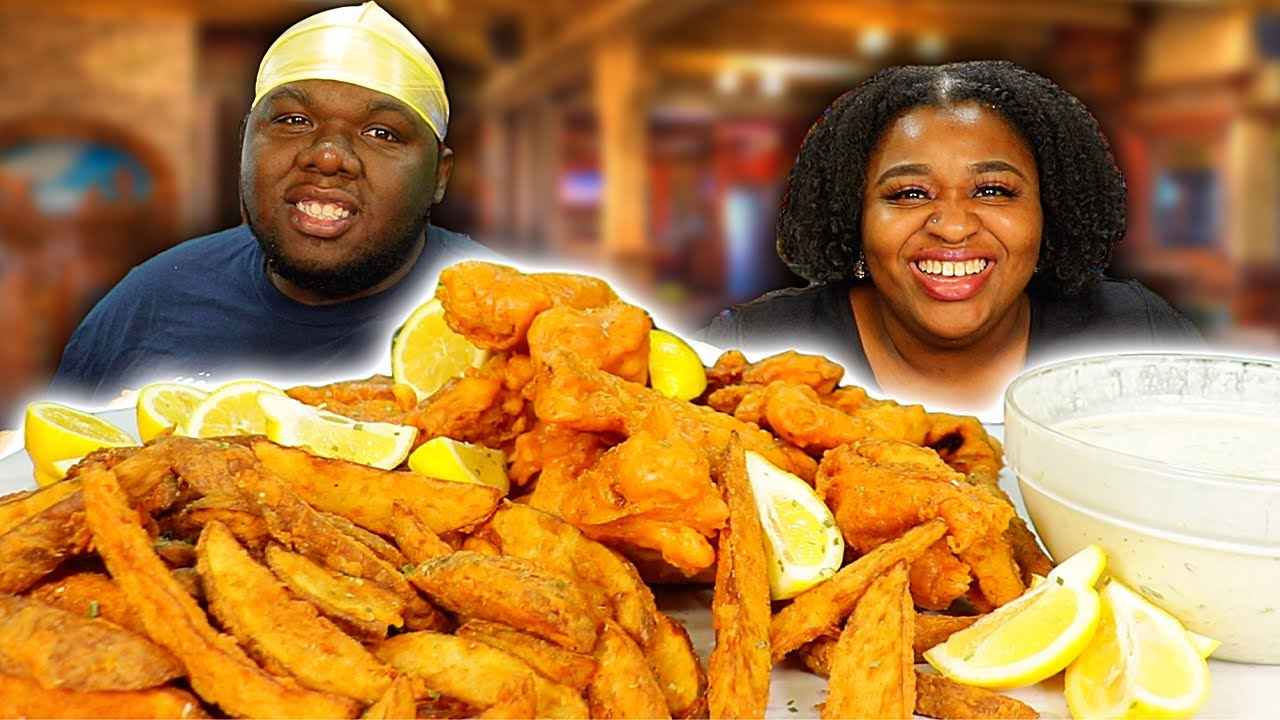 SUPER CRISPY BEER-BATTERED FISH AND CHIPS!! | RANDOM CHIT CHAT | MUKBANG + RECIPE | 먹방 EATING SHOW