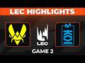 VIT vs MKOI Highlights Game 2 | LEC Playoffs 2026 | Team Vitality vs Movistar KOI
