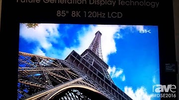 DSE 2016׃ Sharp Shows Off 85 Inch 8K 120Hz LCD Display With HDR Technology