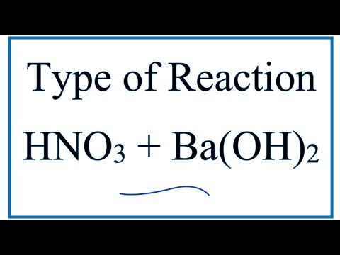 Video: Kateri so produkti v molekularni enačbi za popolno nevtralizacijsko reakcijo vodnega barijevega hidroksida in dušikove kisline?
