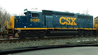 Pan Am GP38-2 On CSX Train w DPU Alright! Pair of GP38-3 Engines on CSX Local Train + More Trains!