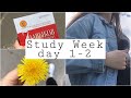 Study Week | Неделя Учёбы | День 1-2 | Study With Me | Motivation | Productive Week | Study With Me
