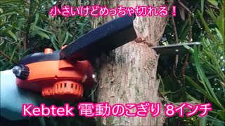 【めっちゃ便利】Kebtek 電動のこぎり 8インチ 充電式 チェーンソー 【スノアタのお供に】