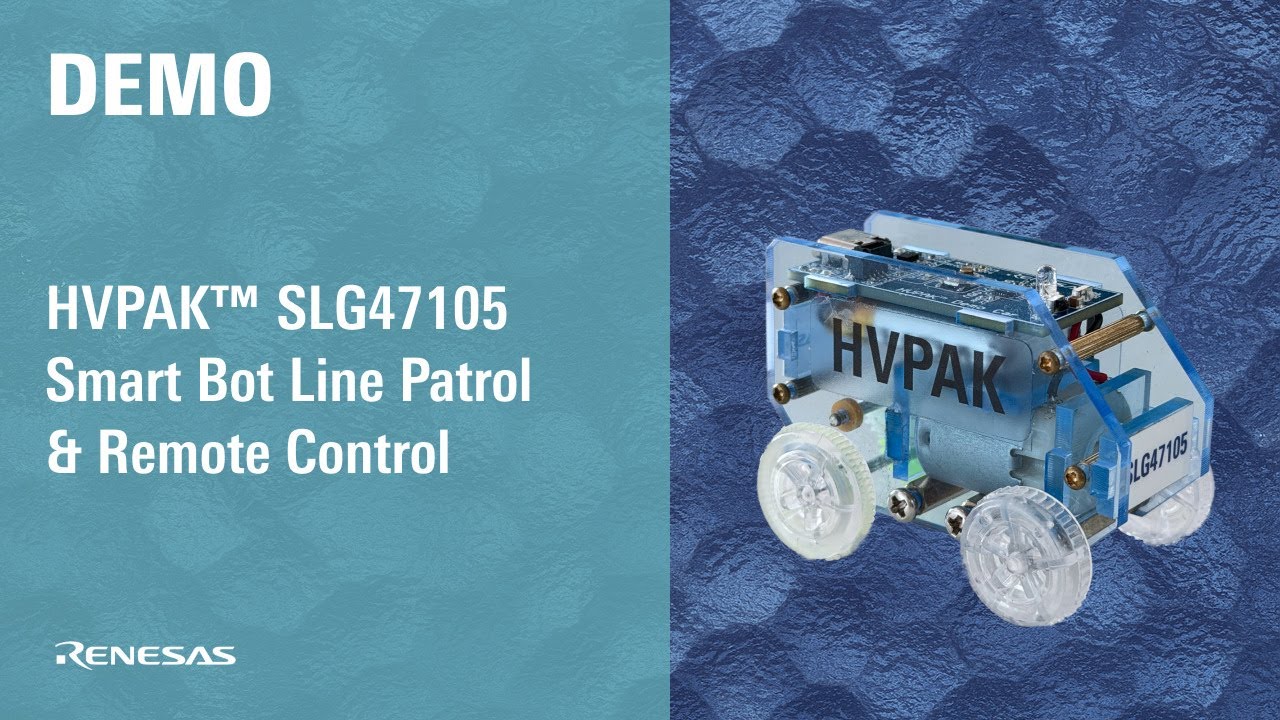 Smart Bot Motor Control with BLE Connectivity using DA14531 Module and SLG47105V HVPAK