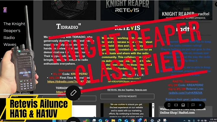 RETEVIS AILUNCE HA1G &HA1UV New Firmware Update V1.01.12.005  ( Adds Airband & One Key Freq)