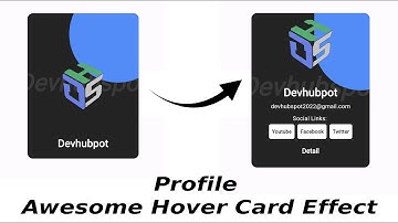 Showcase Profile with Awesome Hover card Effect in Flutter