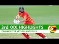 Zimbabwe Vs Netherlands Highlights 3rd ODI 2023  ZIM vs NED highlights 2023