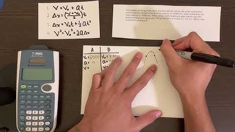 ThatCoolTutor: Physics - "Two Rocket Problem" with Kinematics
