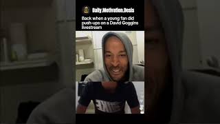 Back When A Young Fan Jumped Into A David Goggins Live And Started Doing Push-Ups On Camera