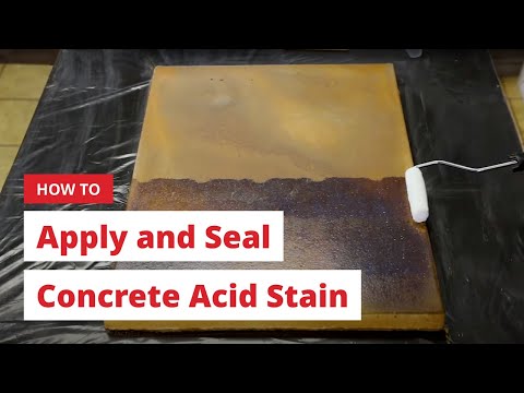 Video: Cum etanșați betonul colorat cu acid?